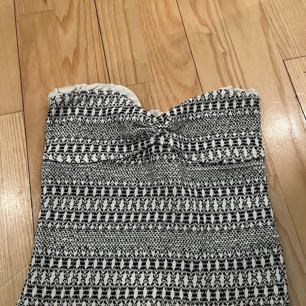 Anthropologie Black and White Patterned Top